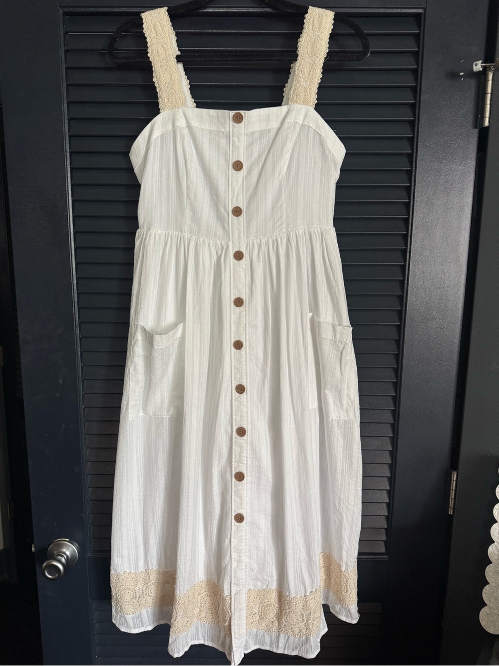 NWT Haute Hippie White Crochet Maxi Dress Size 4